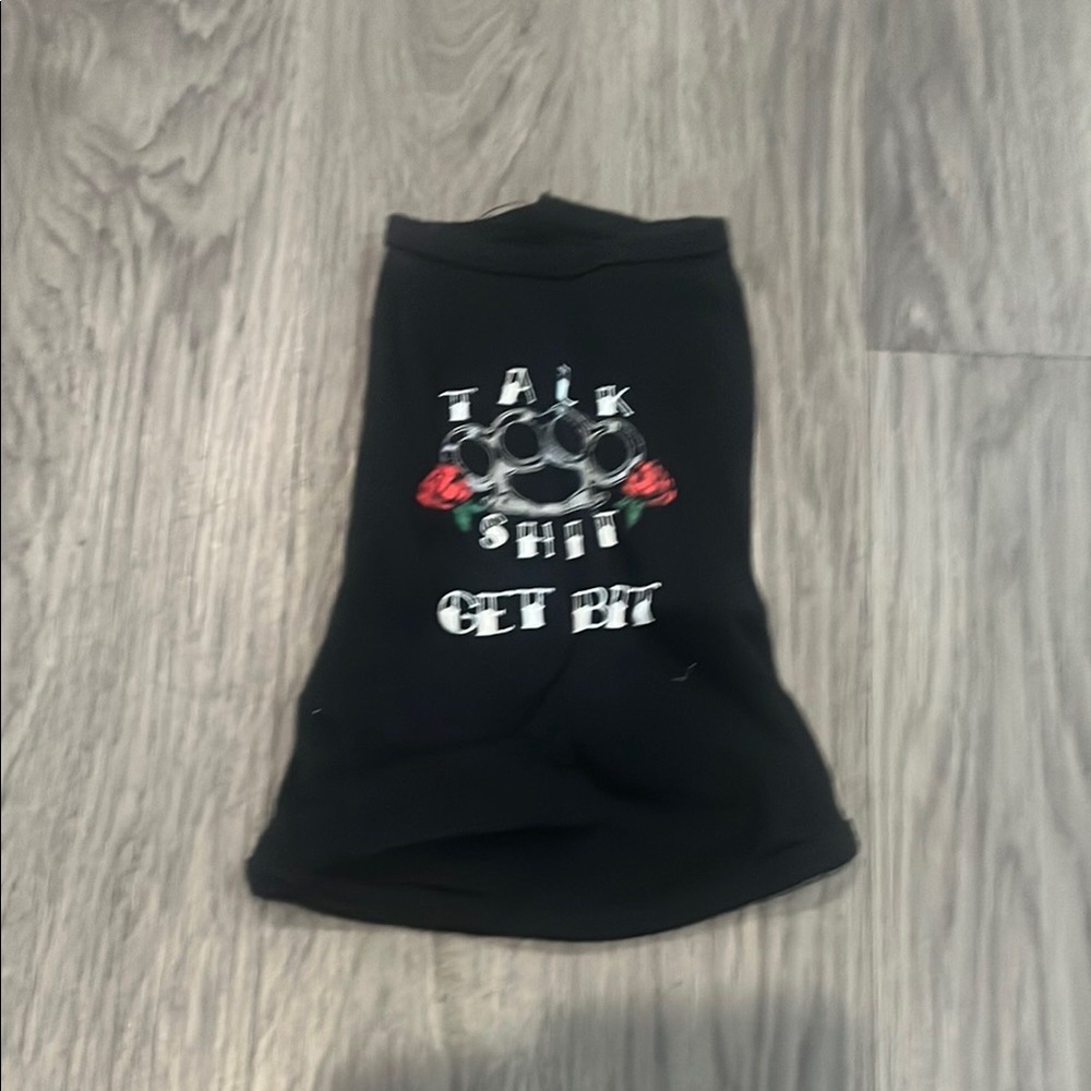 Black Graphic Dog Shirt - Picture 1 of 3